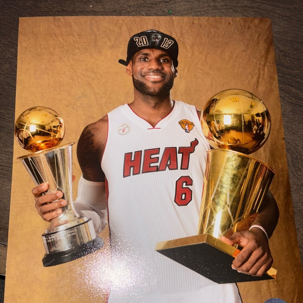 8x12 Lebron James 2013 Champions Poster